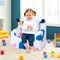 Costway Kids Sofa Chair Foam Filled Armchair Dinosaur Toddler Couch with Cover & Pillow